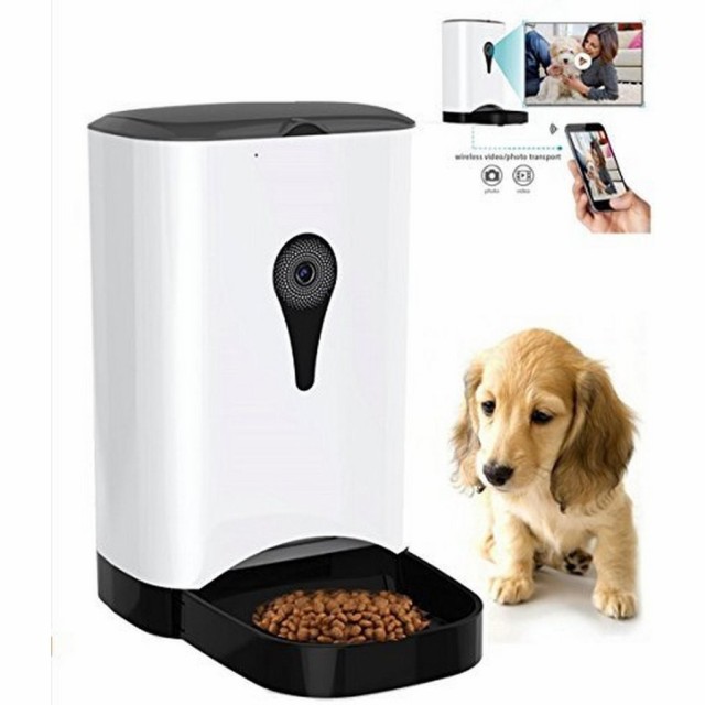 018最新モデルペット用 自動給餌器 スマート給餌器えさいれ 猫ちゃん/犬ちゃん定時 遠隔操作可能 定刻定量 4食分 4.5L iOS /Android 対応_2