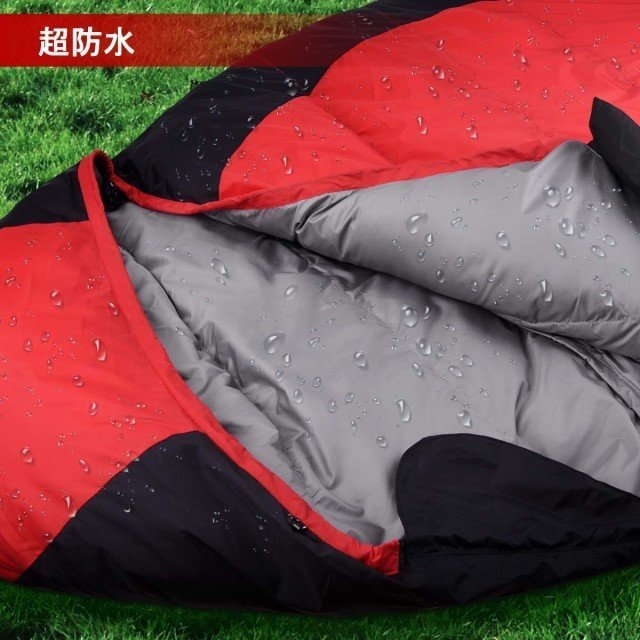 ダウン寝袋 羽毛寝袋 フワフワシュラフ 冬用 マミー型キャンプ