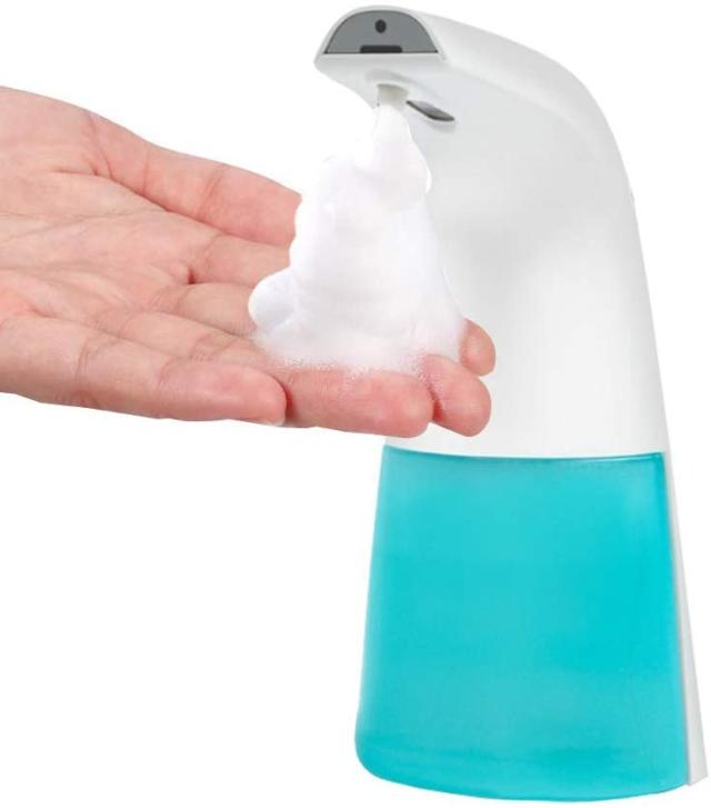 ソープディスペンサー 泡 自動 ハンドソープディスペンサー オート センサー 吐出量2段階調整 250ml 充電式 ハンドソープ 食器用洗剤 キッチン 洗面所などに適用