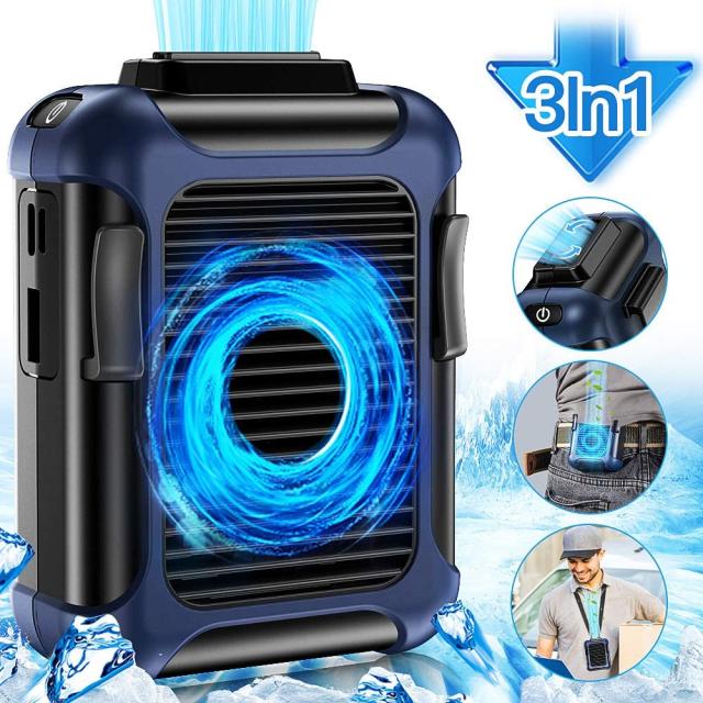 【在庫処分】扇風機★充電式ベルトファン★ジェットファン★最大15時間稼働USB充電式★4000mAhバッテリー内 2025最新モデル 腰掛け 扇風機 ベルトファン USB充電式