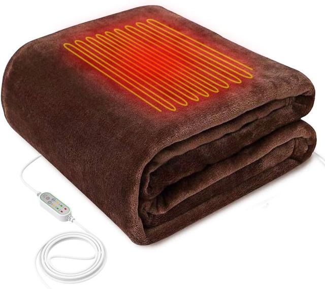 電気ブランケット USB 電気毛布 加熱スローブランケット 掛け敷き兼用