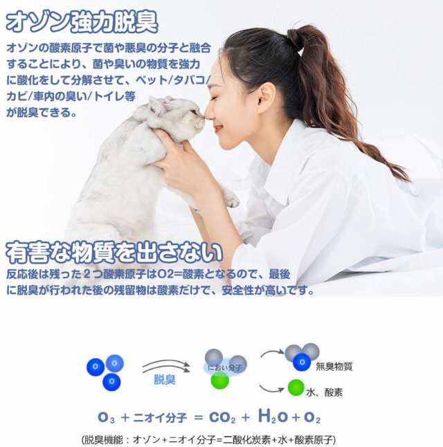 オゾン発生器 低濃度 0.1ppm ミニ空気清浄機 車載オゾン発生器 小型脱臭機 冷蔵庫-10℃対応 オゾン脱臭 99.98%殺菌 USB充電式  内蔵バッテリー 食物鮮度保持 6畳適用 定期的に消毒 花粉対策の通販はau PAY マーケット - FUKUYA | au PAY  マーケット－通販サイト