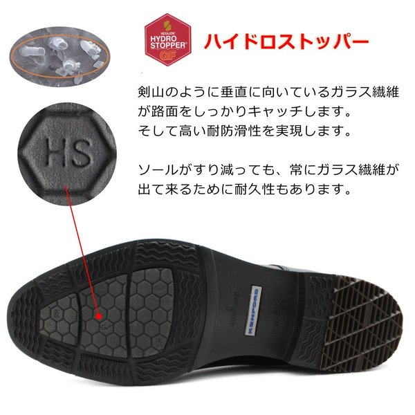 KENFORD ケンジェラルド・r・フォード KN78 ACJW メンズ プレーントウ 商行為シューズ 雪道相応う ハイドロストッパー ビブラムソール 撥水 生まれながらなめし革 通い 黒いこと