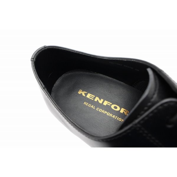 KENFORD ケンジェラルド・r・フォード KN78 ACJW メンズ プレーントウ 商行為シューズ 雪道相応う ハイドロストッパー ビブラムソール 撥水 生まれながらなめし革 通い 黒いこと