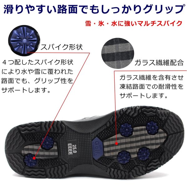 CITY GOLF メンズ シティ ゴルフ SPGF6504 スノーシューズ 雪道対応 ウォーキング ブーツ_3