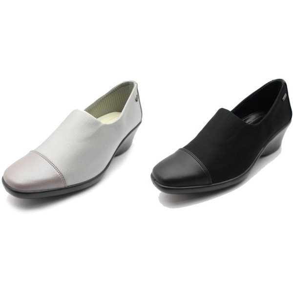 トップドライ パンプス レディース レイン 防水 ゴアテックス アサヒ TOP DRY/TDY3938/39-38 ブラック/ライトグレー