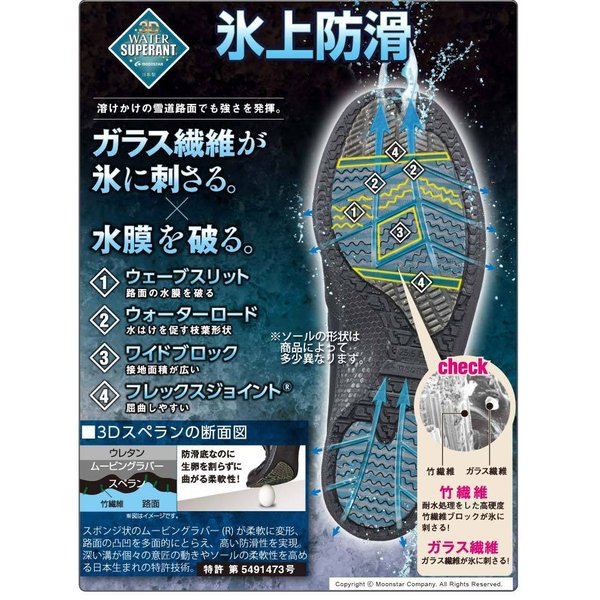 MOONSTAR ムーンスター メンズ 撥水 防滑ソール ビジネスシューズ SPH4208WSR 靴 スポルス 日本製 ダークブラウン_2