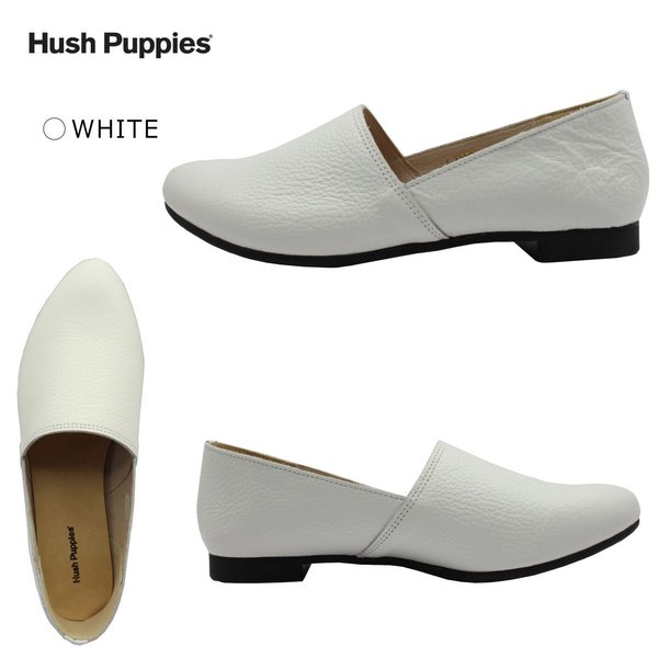 ハッシュパピー レディース  パンプス フラットシューズ ポインテッドトゥ L-R223T 日本製 Hush puppies r223t クロ ホワイト ブラウン ハッシュパピー レディース パンプス フラットシューズ ポインテッド