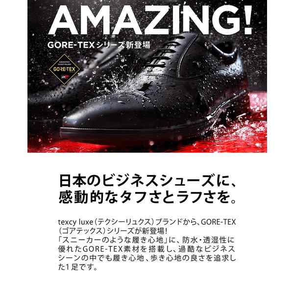 asics texcy luxe メンズ GORE-TEX ビジネスシューズ テクシーリュクス