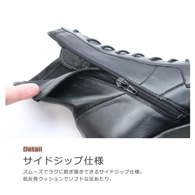 cavacava サヴァサヴァ サバサバ レディース ブーツ 1320553 厚底 伸ばすこと スピード競技脹れ上がる 編み上げ 防滑 本革 靴 黒 黒いこと まっ黒い赤銅色