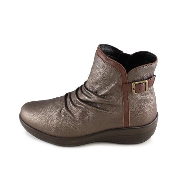 Achilles SORBO アキレス ソルボ レディース スノーブーツ AWC 422 4220 幅広4E 防滑 サイドファスナー 本革 靴  ブロンズ Achilles SORBO アキレス ソルボ レディース スノーブーツ AWC 422