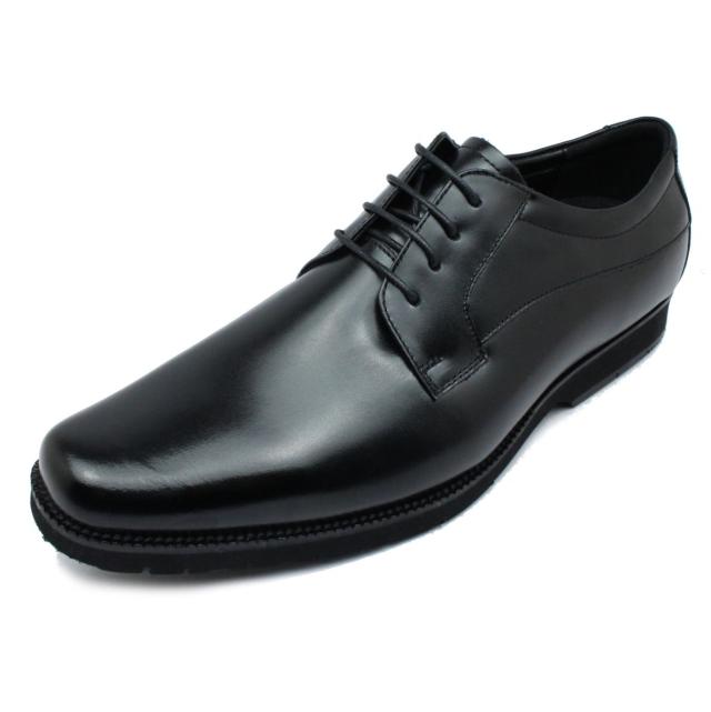 ハッシュパピー メンズ ビジネスシューズ 1672 M-1672NT 外羽根 プレーントゥ スクエアトゥ 幅3E 本革 Hush Puppies 通気性 紳士 靴 黒 ブラック_5