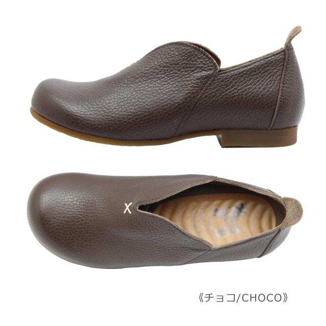 Pochi ポチ レディース シューズ 008 4E スリッポン レザー 本革 軽量
