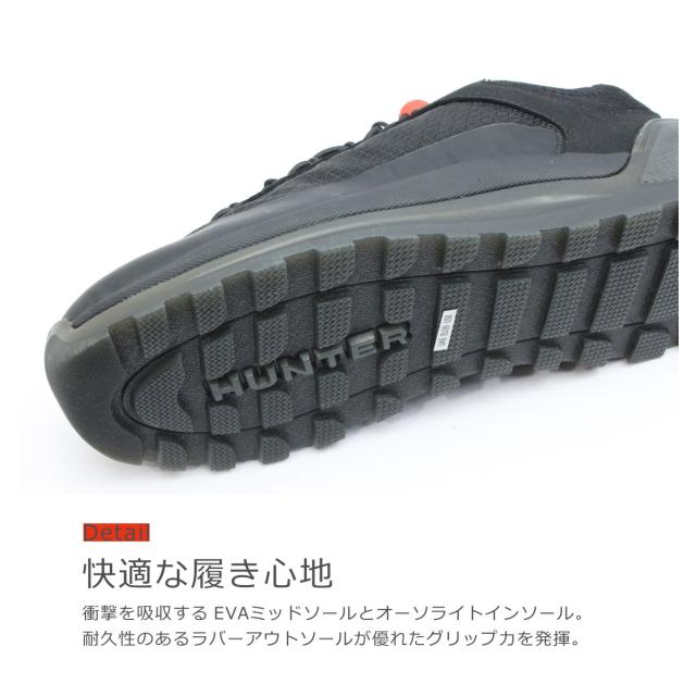 HUNTER ハンター レディース スニーカー WFF 1100 REN WOMENS TRAVEL TRAINER トラベル 靴 ホワイト ブラック_2
