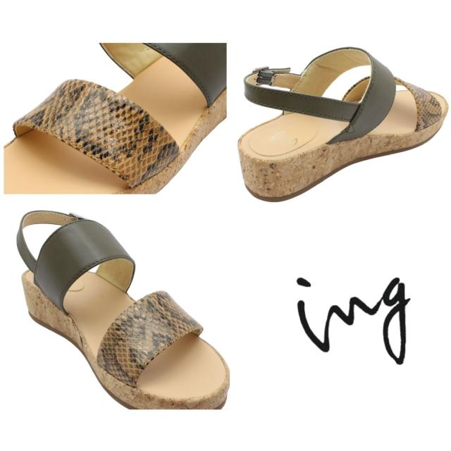 イング ing レディース サンダル IGKK 44200 厚底 ウェッジソール 婦人
