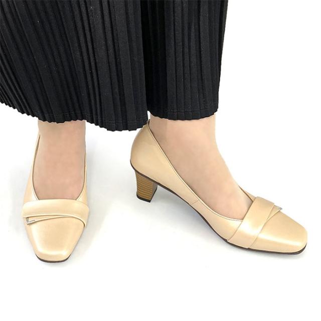 ユキコ キミジマ レディース 2908 ベルトザイン パンプス 本革 3E 日本