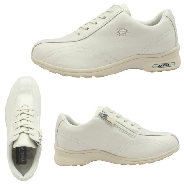 ヨネックス YONEX レディース L30F  ウォーキングシューズ  パワークッション 3.5E 内側ファスナー 膝 腰 負担軽減 シニア 旅行 母の日 ギフト