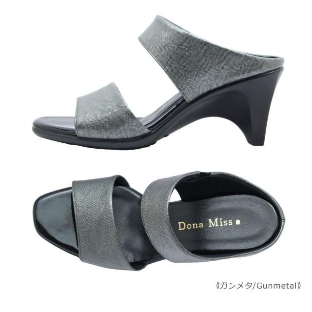 Dona Miss ドナミス レディース ミュール 312 サンダル スクエアトゥ