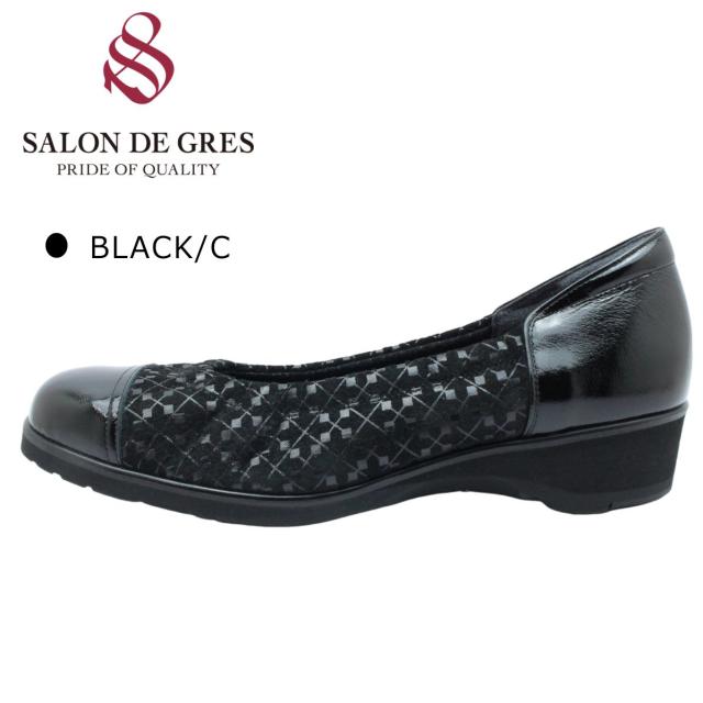 未使用 SALON DE GRES サロンドグレー パンプス バレエシューズ バレエシューズ プリントレザー SL13270 - 婦人靴のサロンド