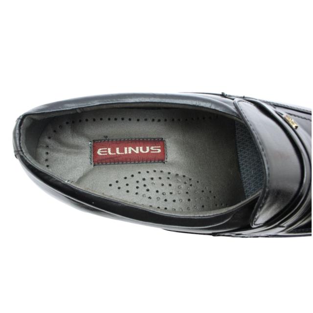 ELLINUS ビジネスシューズ カンガルー革 メンズ 日本製 幅広4E TF670 スリッポン 通気性 本革 ブラック_8
