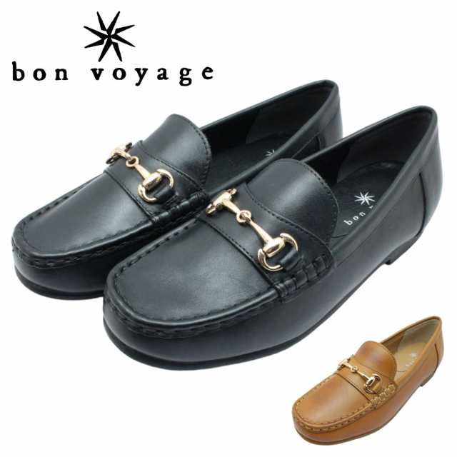 bon voyage レディース ビットローファー 012 モカシン 靴 本革 レザー スリッポン ボンボヤージュ