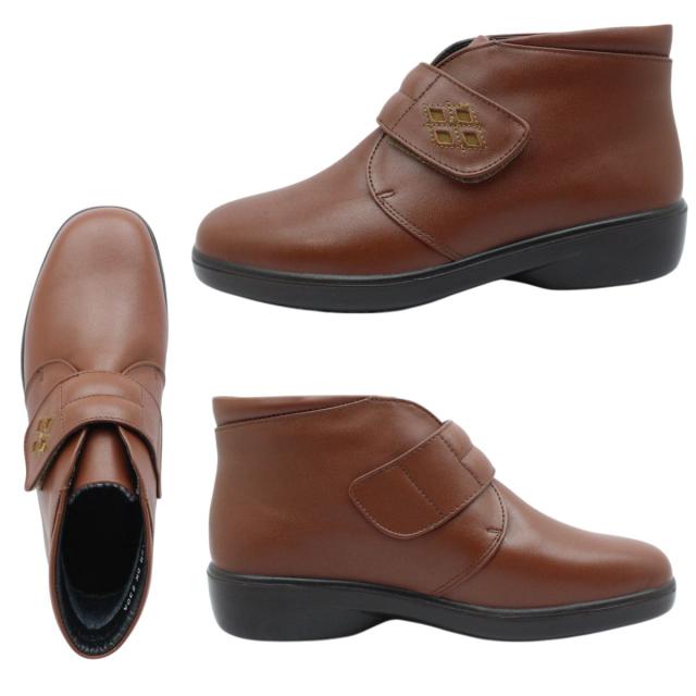 ムーンスター スポルス レディース レザー スノーシューズ 寒冷地対応