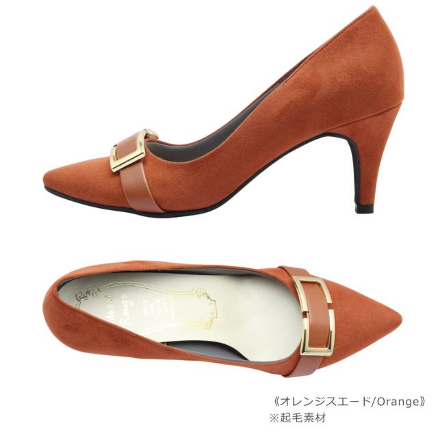 l Rouge メタルルージュ 7383 レディース パンプス バックル 日本製 国産 靴 Metal Rouge メタルルージュ 7383 レディース パンプス バックル 日本