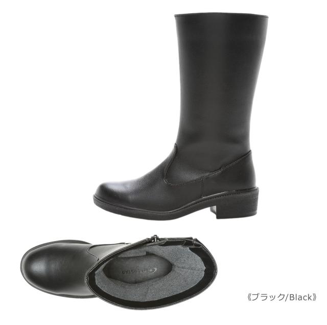 moonstar SPORTH ムーンスター スポルス SP 5268 CSR レディース ブーツ ロング 透湿 防水 ガラス繊維 防滑 軽量 日本製 国産 幅広 3E ジップ 靴 黒 茶 ブラック ダークブラウン_1