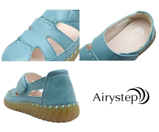 Airystep エアリーステップ レディース レザー グルカサンダル 909 本