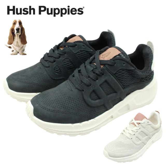Hush Puppies ハッシュパピー レディース レザー スニーカー ウォーキングシューズ  HPW11081 11082 紐靴 本革