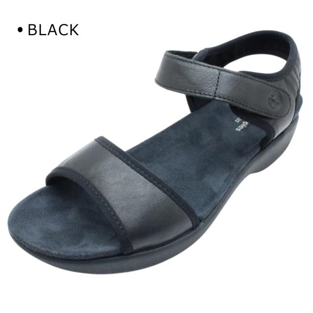 ハッシュパピー 黒 コンフォートサンダル おでかけ 旅行 24EE ハッシュ