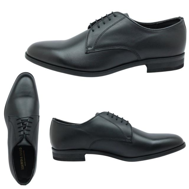 4E 幅広 ワイド ヒロココシノ オム メンズ 外羽根プレーントゥビジネス