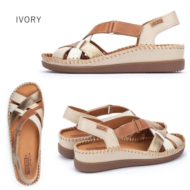 ピコ ピコリノス PIKOLINOS レディース CADAQES W8K レザー サンダル