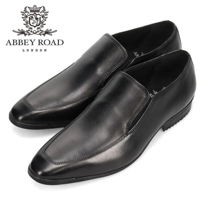 ABBEY ROAD アビーロード メンズ レザー スリッポン AB8006 ブラック 本革 ビジネスシューズ  フォーマル 8006 madrasマドラス