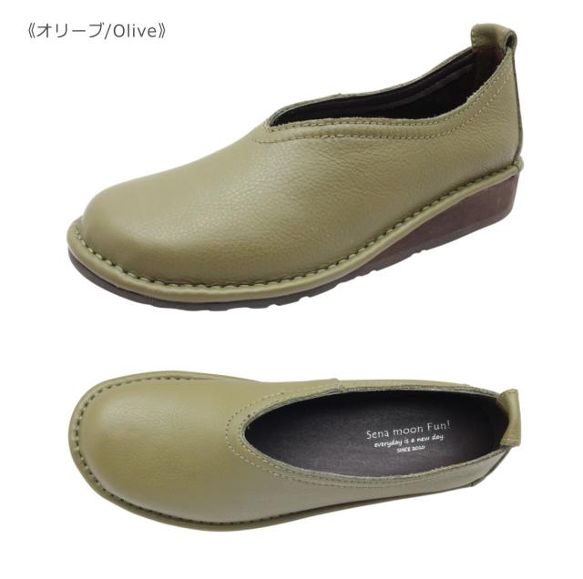SenaMoon セナムーン TV 9 レディース シューズ スリッポン レザー 本