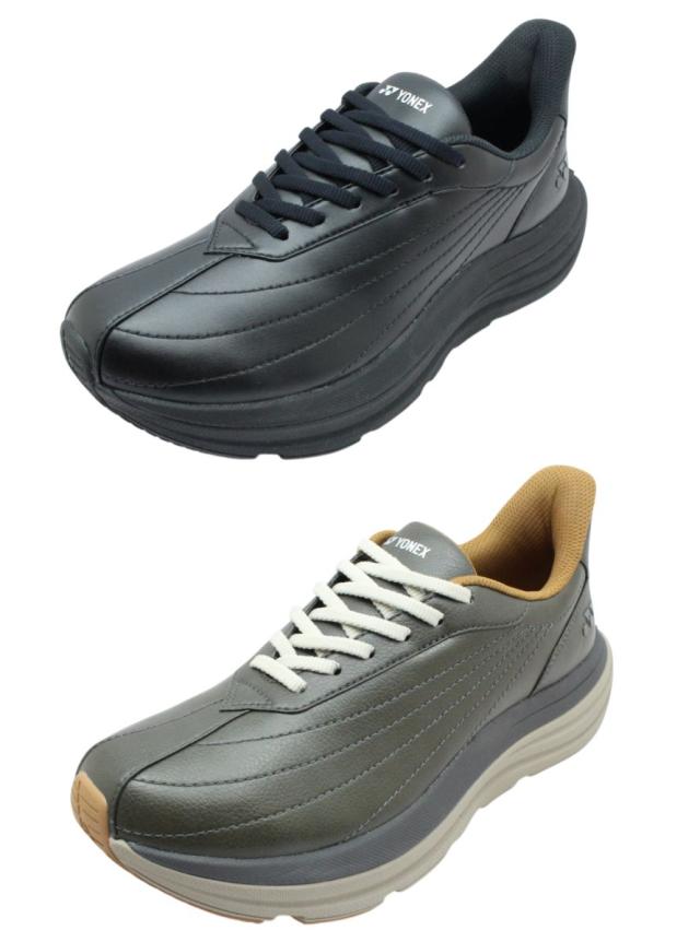 YONEX ヨネックス メンズ ウォーキングシューズ SHW M128 スニーカー パワークッション 3.5E ローカット ハンズフリー 紐靴 ファスナー付き クッション