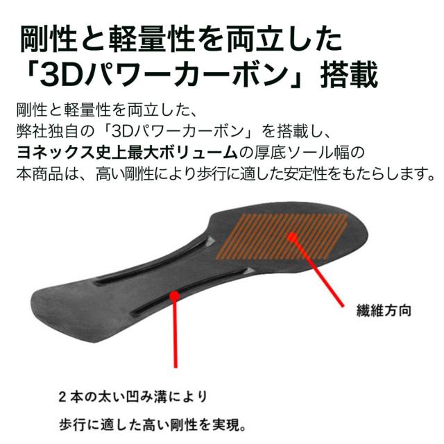 YONEX ヨネックス メンズ ウォーキングシューズ SHW M128 スニーカー パワークッション 3.5E ローカット ハンズフリー 紐靴 ファスナー付き クッション