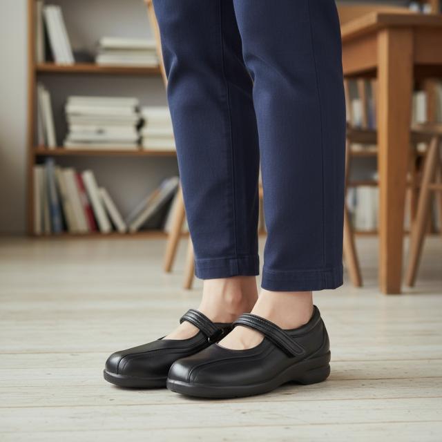 ボンステップ Bon Step レディース 2874 外反母趾対応 コンフォートシューズ ウォーキング マジックテープ 幅広4E 撥水 ベルクロ 日本製 大塚製靴 【お取り寄せ商品】_11
