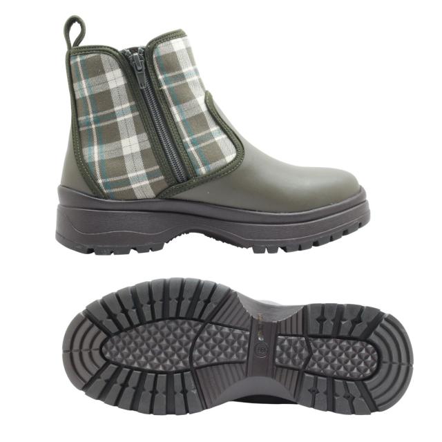 by バイ あしながおじさん 8490125 レディース レイン ブーツ ショート サイドゴア ジップ 晴雨兼用 雨 防滑 靴 by バイ あしながおじさん 8490125 レディース レイン ブーツ ショート