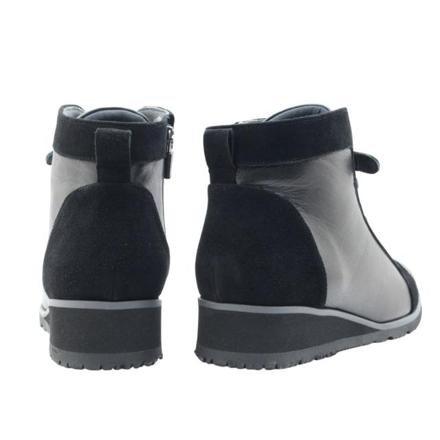 Ten テン 4209 レディース ショート ブーツ ウォーキング サイドジップ 紐 本革 幅広 日本製 防滑 冬 靴 Ten テン 4209 レディース ショート ブーツ ウォーキング サイドジップ