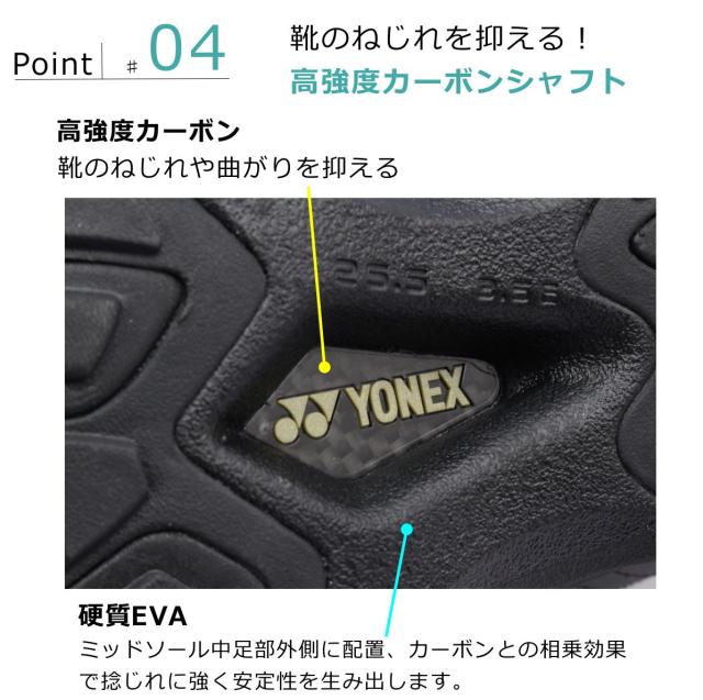 ヨネックス YONEX メンズ パワークッション SHW MC30 3.5E ウォーキングシューズ
