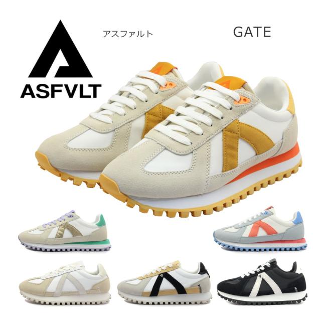 ASFVLT GATE アスファルト ゲート レディース スニーカー ロー レトロ シューズ スエード 靴