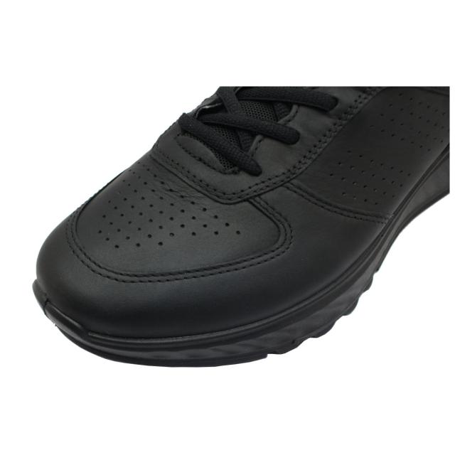 エコー ECCO メンズ レザー スニーカー エクソストライド M EXOSTRIDE M 835314 ウォーキングシューズ 本革 ブラック