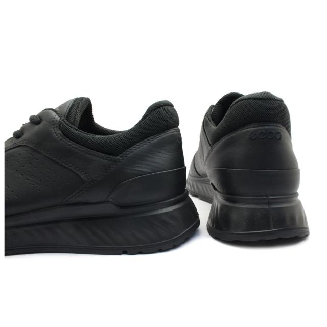 エコー ECCO メンズ レザー スニーカー エクソストライド M EXOSTRIDE M 835314 ウォーキングシューズ 本革 ブラック