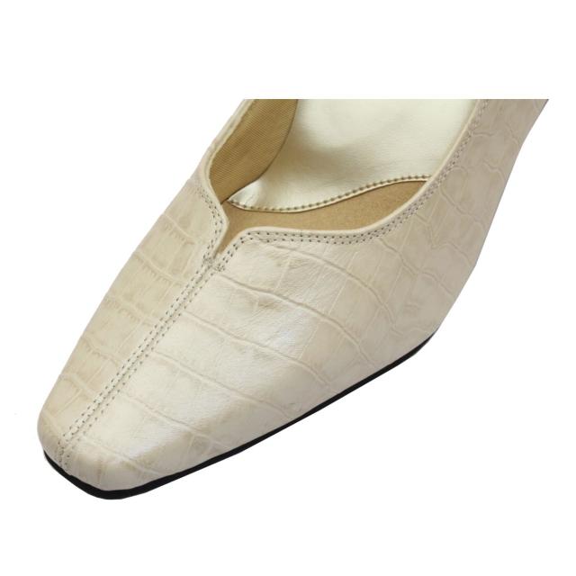 Dona Miss ドナミス レディース パンプス 3E 402 クロコ 型押し