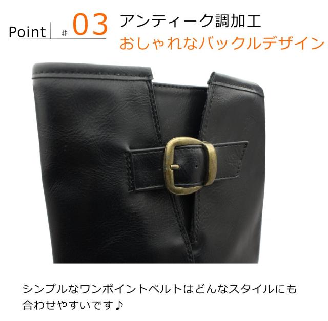 ノースデイト レディース ピンスパイク スノーブーツ 13805 防滑 防寒 NORTH DATE ロングブーツ ダテハキ_5