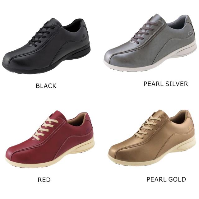 ヨネックス YONEX レディース L118  ウォーキングシューズ  パワークッション 3.5E 内側ファスナー 膝 腰 負担軽減 シニア 旅行 母の日 ギフト