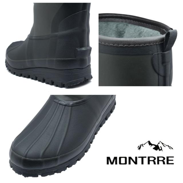 モントレ MONTRRE メンズ 長靴 スノーブーツ レイン 防寒 防滑 防水