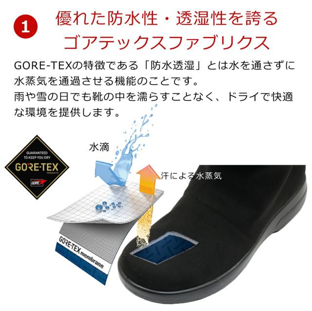 TOP DRY トップドライ レディース スノーブーツ TDY3911 2way ゴアテックス 防水ブーツ 防寒 防滑の通販は