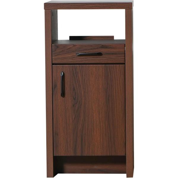 電話台 ＦＡＸ台 ファックス台 ルーター収納 キャビネット 完成品 シェルフ 幅45cm シンプル モダン (幅45cm, ブラウン) 31126の通販は